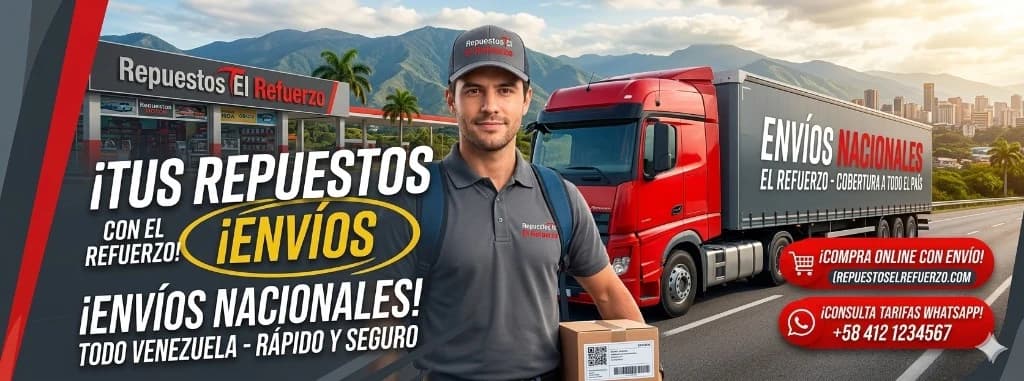 Envíos nacionales a todo Venezuela — Repuestos El Refuerzo